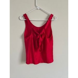 Victoria's Secret Red Satin Pajama Top